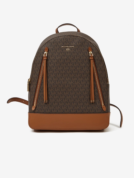 Michael Kors Tmavohnedý dámsky vzorovaný ruksak Michael Kors