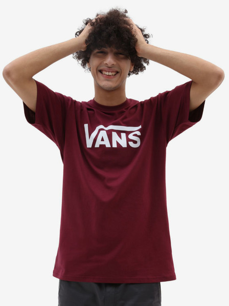 Vans Pánske bordové tričko VANS