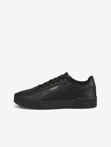 Puma Čierne dámske kožené tenisky Puma Carina 2.0