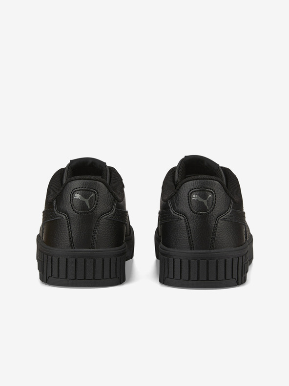 Puma Čierne dámske kožené tenisky Puma Carina 2.0