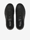 Puma Čierne dámske kožené tenisky Puma Carina 2.0