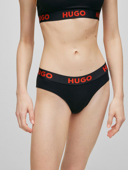 HUGO Čierne dámske nohavičky HUGO