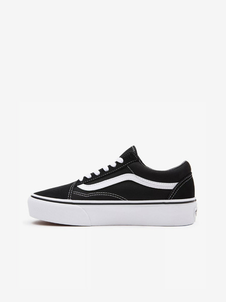 Vans Čierne semišové tenisky na platforme VANS Old Skool