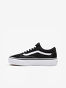 Vans Čierne semišové tenisky na platforme VANS Old Skool