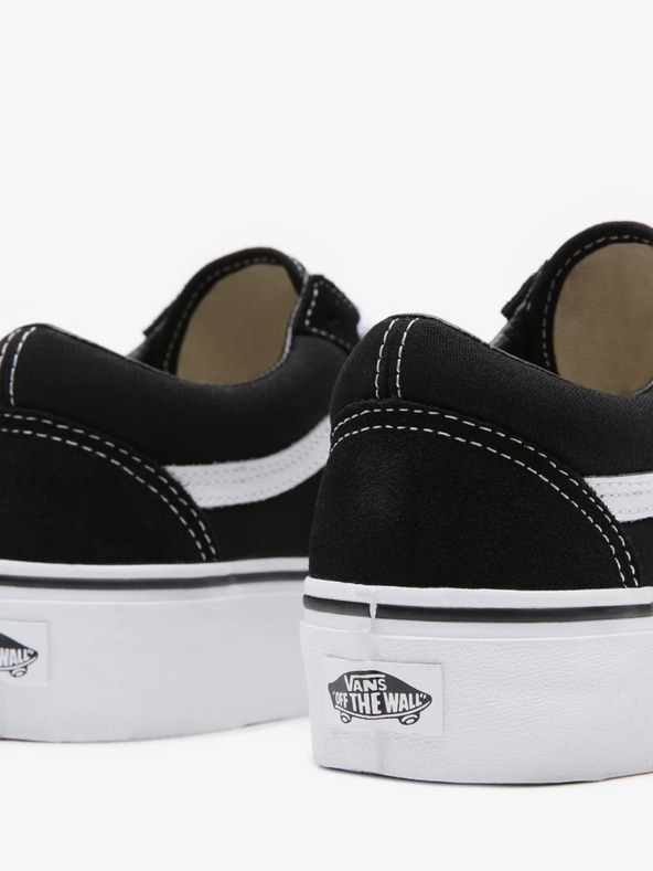 Vans Čierne semišové tenisky na platforme VANS Old Skool