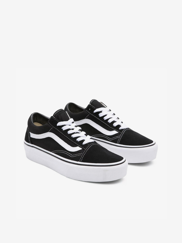 Vans Čierne semišové tenisky na platforme VANS Old Skool
