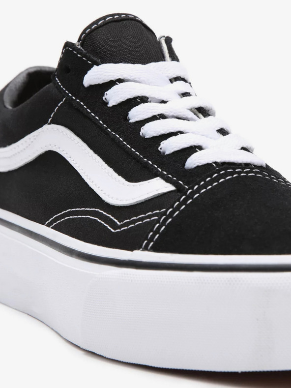 Vans Čierne semišové tenisky na platforme VANS Old Skool