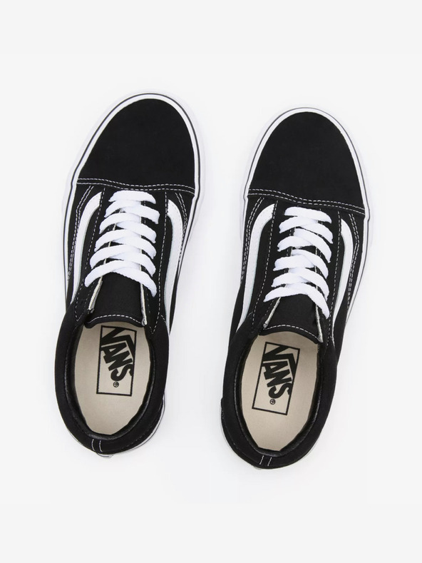 Vans Čierne semišové tenisky na platforme VANS Old Skool