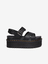 Dr. Martens Čierne dámske sandále na platforme Dr. Martens Voss Ii Quad