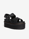 Dr. Martens Čierne dámske sandále na platforme Dr. Martens Voss Ii Quad