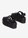 Dr. Martens Čierne dámske sandále na platforme Dr. Martens Voss Ii Quad