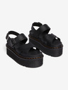 Dr. Martens Čierne dámske sandále na platforme Dr. Martens Voss Ii Quad