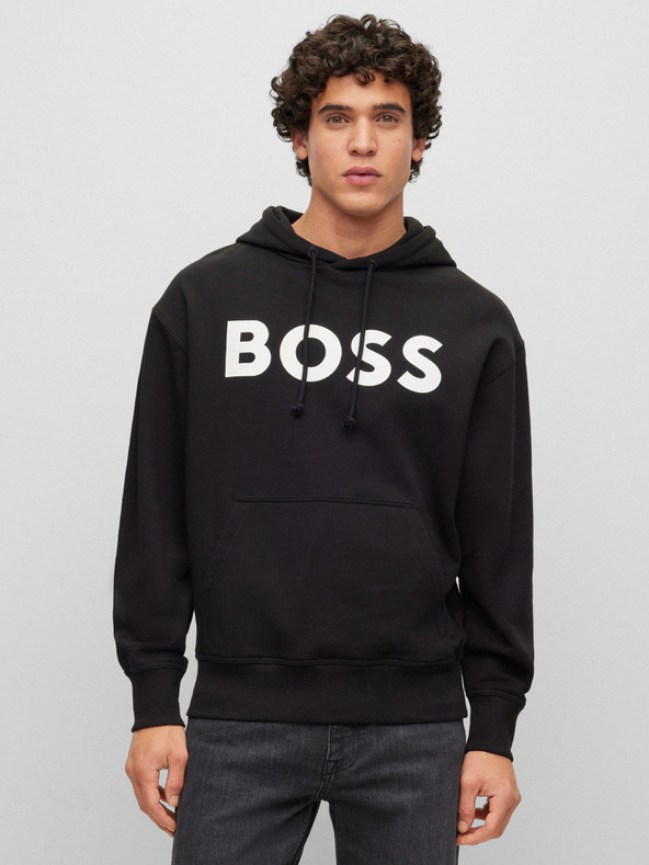 BOSS Čierna pánska mikina Hugo Boss