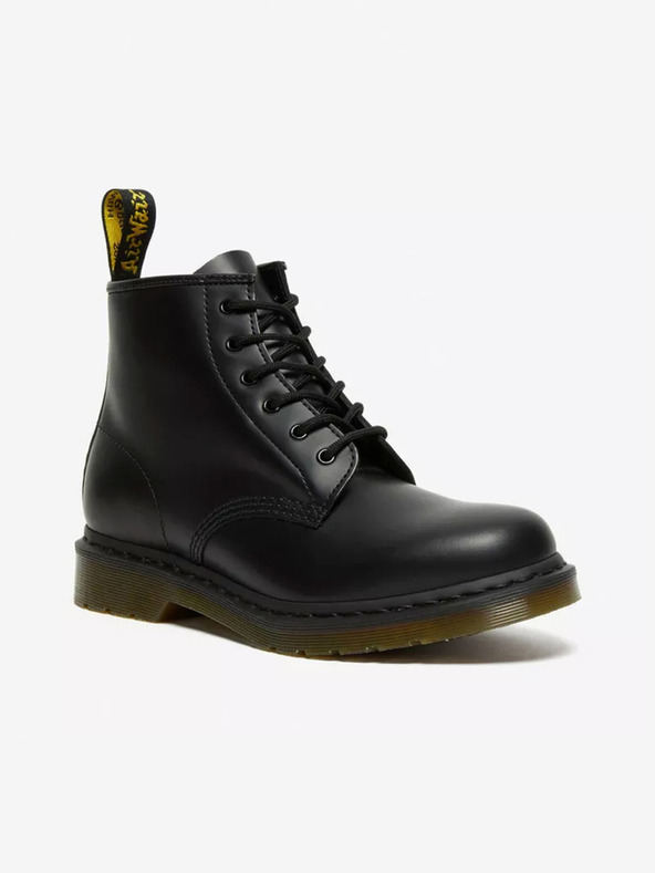 Dr. Martens Čierne kožené členkové topánky Dr. Martens 101