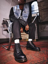 Dr. Martens Čierne kožené členkové topánky Dr. Martens 101