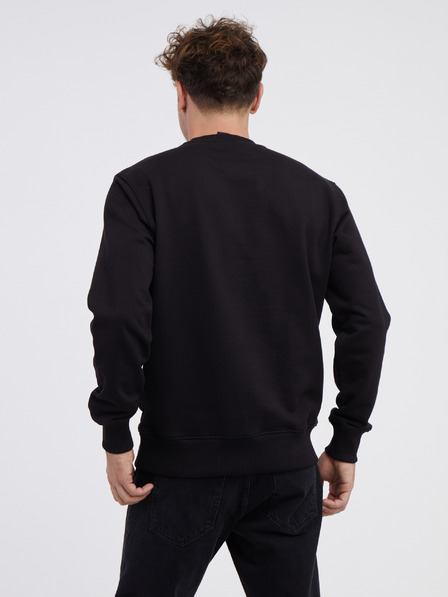 Versace Jeans Couture Čierna pánska mikina Versace Jeans Couture Hoodie