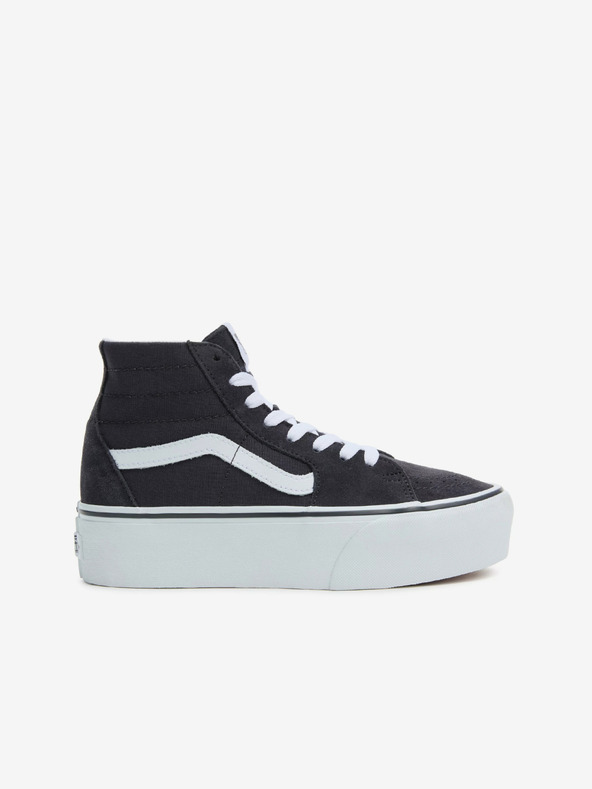 Vans Tmavosivé dámske členkové semišové tenisky VANS UA SK8-Hi Tapered Stackform