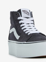 Vans Tmavosivé dámske členkové semišové tenisky VANS UA SK8-Hi Tapered Stackform