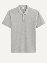 Celio Šedá pánska polokošeľa Celio