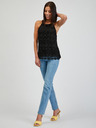 Orsay Čierne dámske čipkované tielko ORSAY