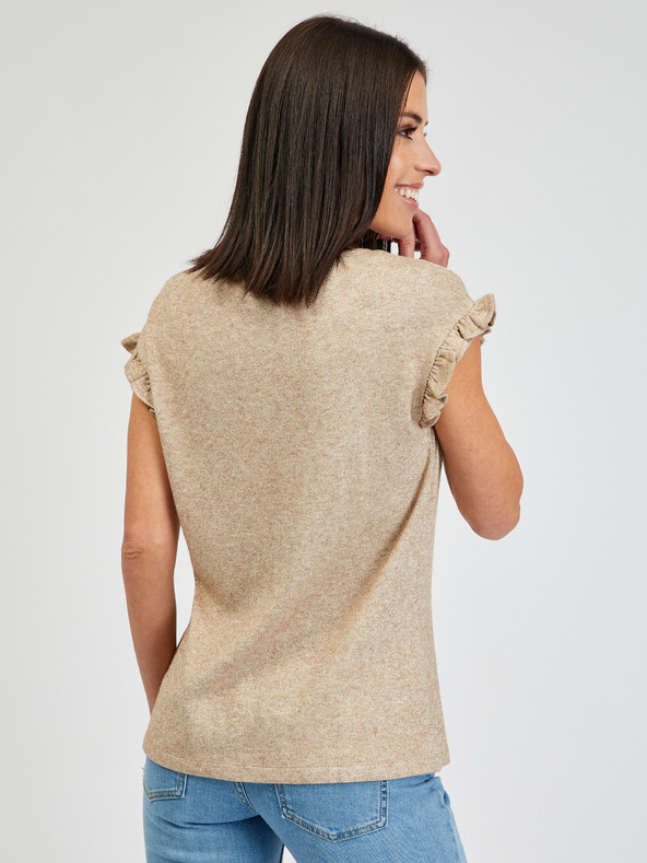 Orsay Svetlohnedé dámske tričko ORSAY