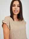 Orsay Svetlohnedé dámske tričko ORSAY