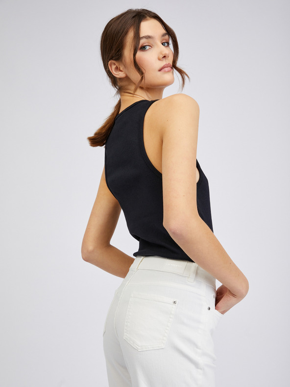 Orsay Biele dámske džínsy s výstrihom ORSAY