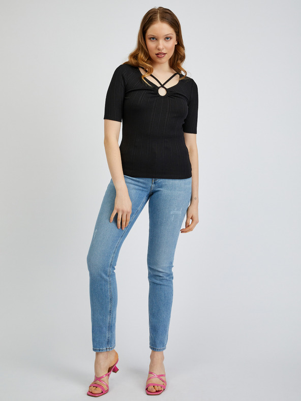 Orsay Čierne dámske tričko ORSAY