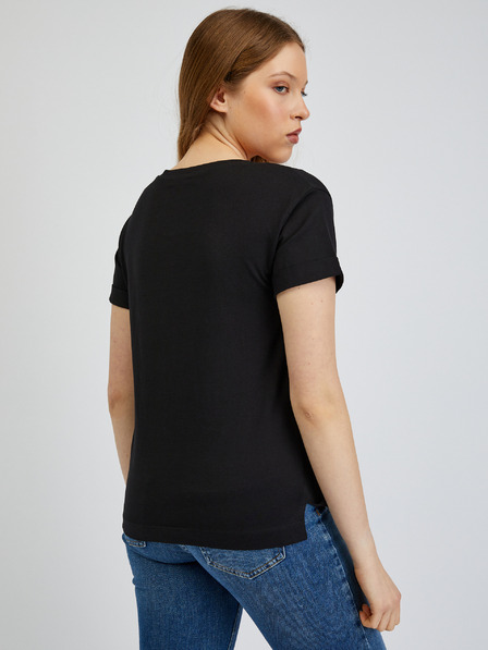 Orsay Čierne dámske polo tričko ORSAY