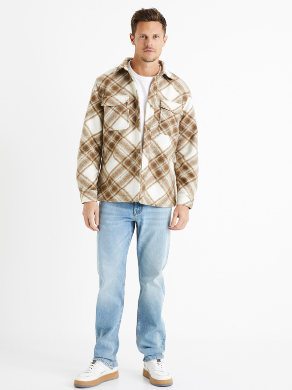 Celio Svetlomodré pánske džínsy rovného strihu Celio C15 Dostra15