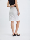 Orsay Biela dámska džínsová sukňa ORSAY