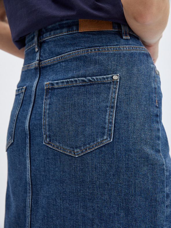 Orsay Modrá dámska džínsová sukňa ORSAY