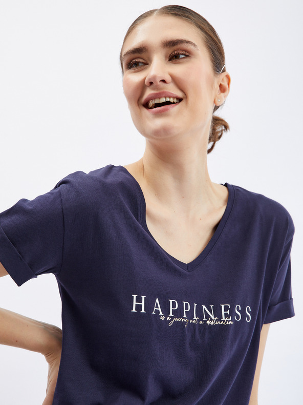 Orsay Tmavomodré dámske tričko ORSAY