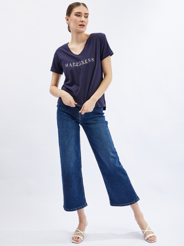 Orsay Tmavomodré dámske tričko ORSAY