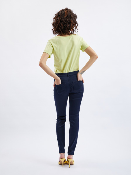 Orsay Tmavomodré dámske skinny fit džínsy ORSAY