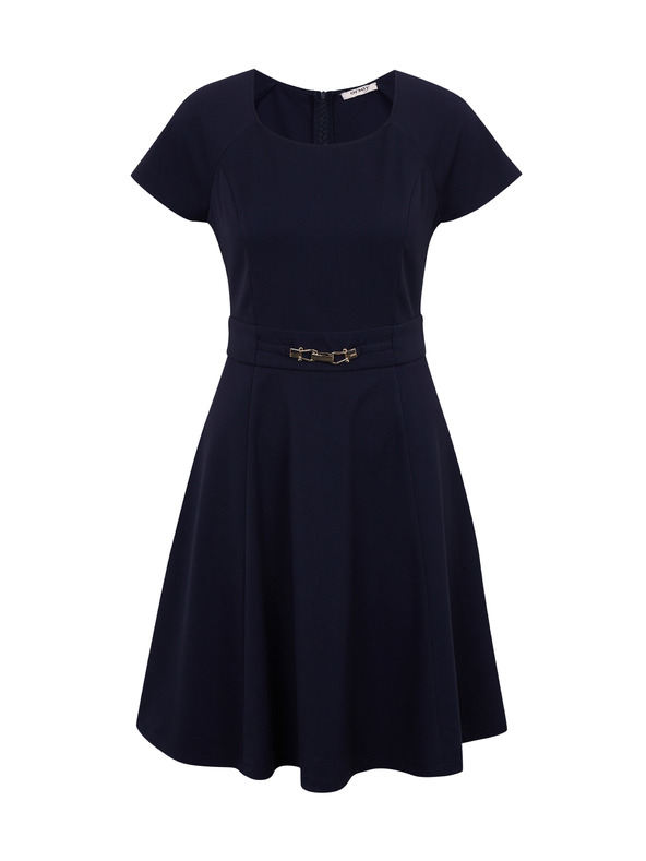 Orsay Tmavomodré dámske šaty s opaskom ORSAY