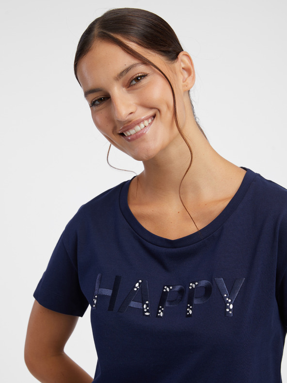 Orsay Tmavomodré dámske tričko ORSAY