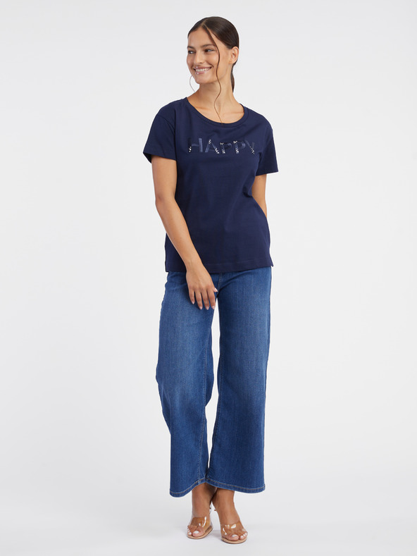 Orsay Tmavomodré dámske tričko ORSAY