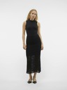 AWARE by VERO MODA Čierna dámska čipkovaná maxi sukňa AWARE by VERO MODA Vania