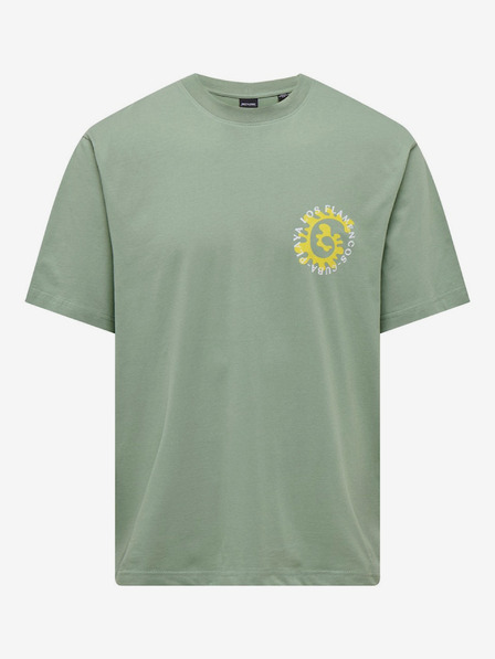 ONLY & SONS Svetlozelené pánske tričko ONLY & SONS Lucian
