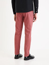 Celio Vínové pánske chino nohavice Celio Tocharles