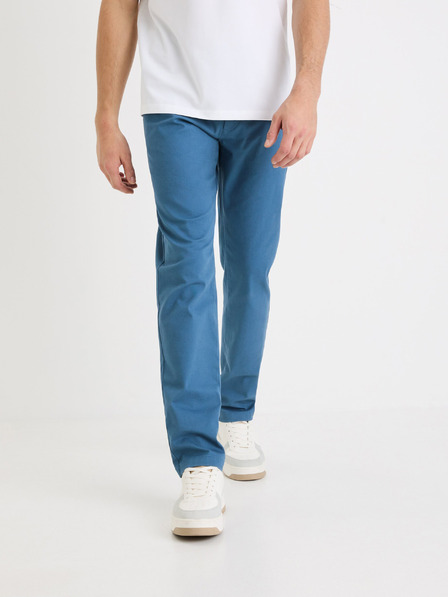 Celio Modré pánske chino nohavice Celio Tocharles