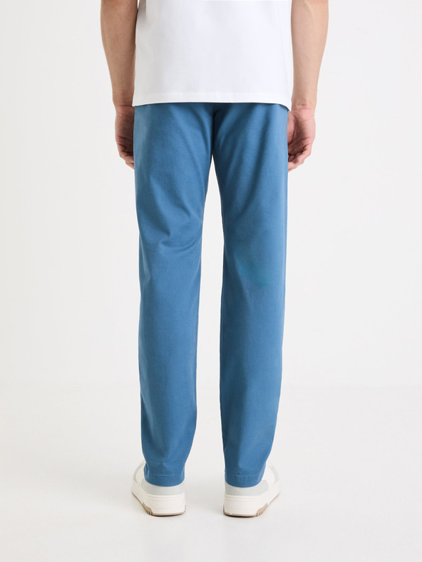 Celio Modré pánske chino nohavice Celio Tocharles