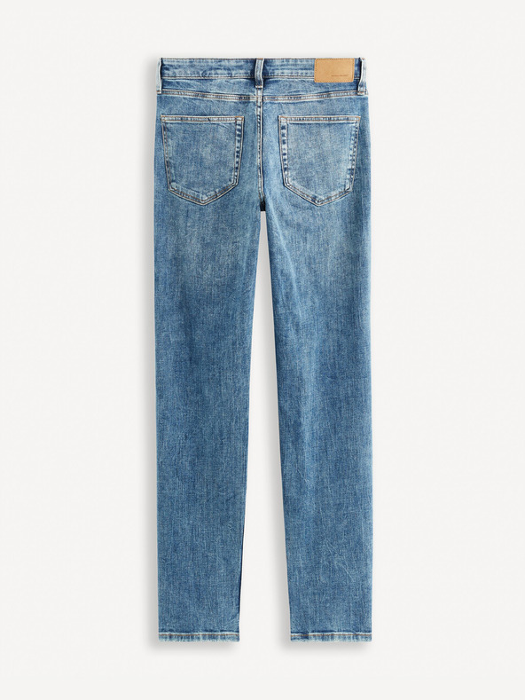Celio Modré pánske slim fit džínsy Celio Gostroy