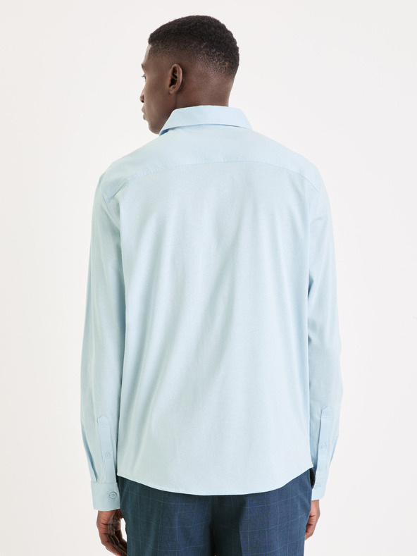 Celio Svetlomodré pánske tričko Celio Vajersey