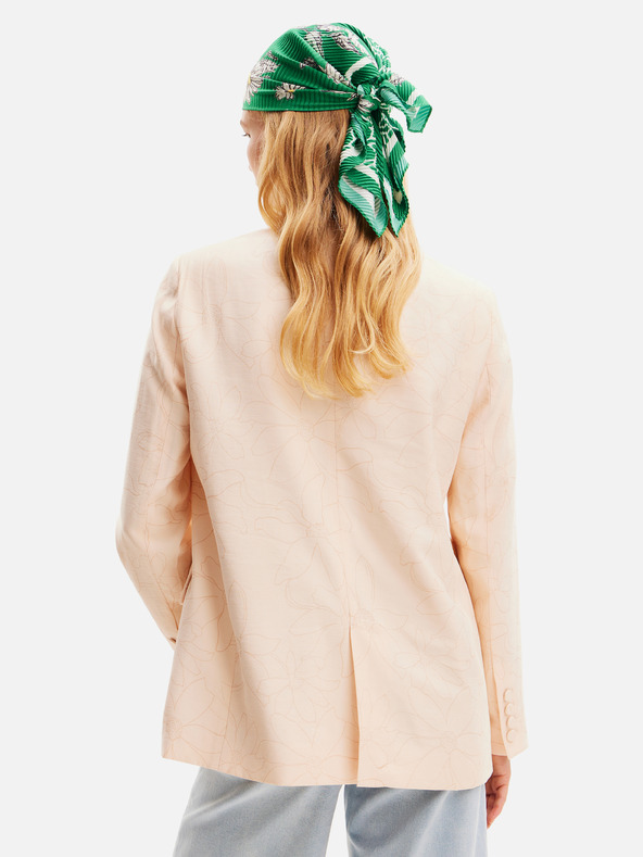 Desigual Marhuľová dámska kvetinová bunda Desigual Elbert