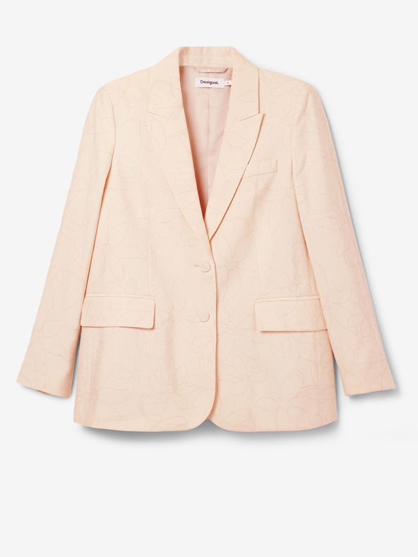 Desigual Marhuľová dámska kvetinová bunda Desigual Elbert