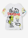 Desigual Biele chlapčenské tričko Desigual Aslan