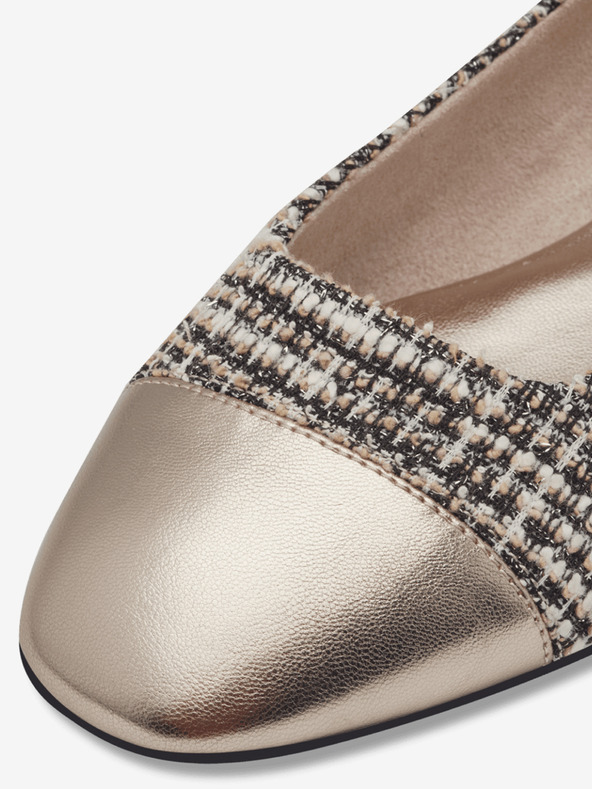 Tamaris Čiernohnedé dámske vzorované baleríny Tamaris