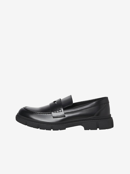 Jack & Jones Čierne pánske mokasíny Jack & Jones Baker